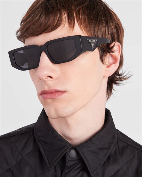 square & rectangle prada sunglasses men